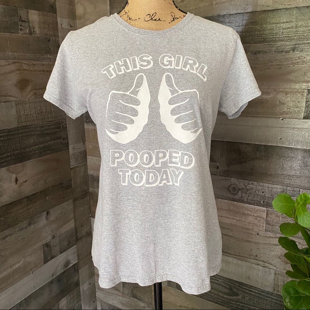 Comedic 💩 “This Girl Pooped Today” t-shirt